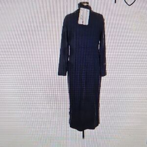 Woman With Control Long Sleeve Sheath Dress with Mock Neck